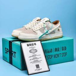 thumbnail for Putian Men&#039s Shoes Dunk White Raw Rubber Joint Low-Top Sneakers Aj Women&#039s Casual Basketball Sneakers Couple Shoes