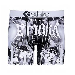 thumbnail for Ethika briefs short American cross-border digital print ice silk quick-drying sports boxer shorts men's trendy mid-rise