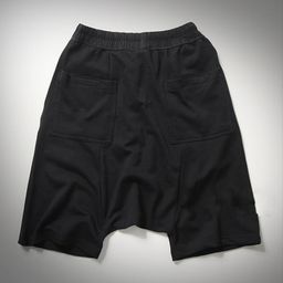 thumbnail for Men&#039;s European and American Five-Point Loose Sports Large Crotch Cross-Pants Plus Size Harem Shorts Summer Five-Point Pants Drop Shipping