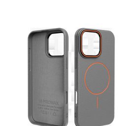 thumbnail for Compatible with iPhone 17 thin loop magnetic phone case, iPhone 17 Air leather texture silicone, 17 Pro full-coverage protective case, new