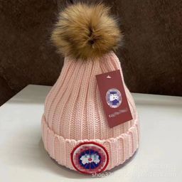 thumbnail for Winter Korean Style Casual Cold Hat Women&#039s Cold-proof Warm Knitted Hat Raccoon Fur Ball Ski Wool Hat Thickened Ear Protection Hat