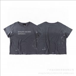 thumbnail for ERD Melancholy Rich Second Generation American Style Retro Figure Print Rock Hip Hop Pocket Unisex Loose Short Sleeve T-Shirt Trendy
