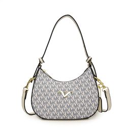 thumbnail for Bolsa crescente de alta qualidade para mulheres 2025 nova bolsa de ombro popular impressa bolsa de axila moda nicho bolsa transversal.