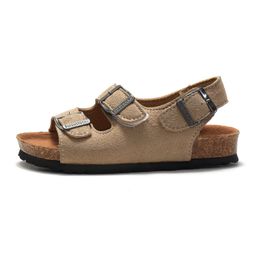 thumbnail for 2026 Spring/Summer Children's Boys' and Girls' Cork Sandals, Flip-Flops, Trendy Beach Korean Style Double-Strap