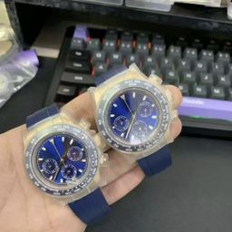 thumbnail for Panda Daytona totalmente automático mecânico anel de cerâmica de aço inoxidável à prova d'água luminosa original fivela fita pulseira de aço relógio para homens