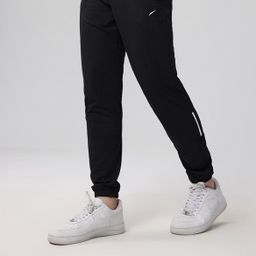 thumbnail for Brand Ice Silk Ready-Made Trousers for Men in Summer Elastic Slim Fit Breathable Quick-Drying Running Sports Casual Nine-Point Pants