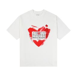 thumbnail for Maison Margiela cross-border short sleeve MM6 inverted logo number garbled loose cotton T-shirt
