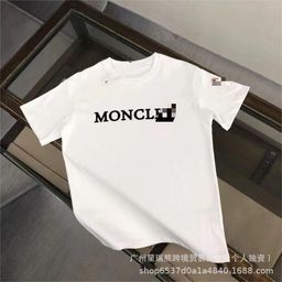 thumbnail for Original Foreign Trade m Brand Plus-Size Loose Men's Classic Round Neck Printed Unisex Couple's Versatile High-End Short Sleeve