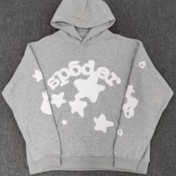 thumbnail for European and American fashion brand overseas version of heavy hoodie trendy couple spider web Sp5der terry sweatshirt spot wholesale