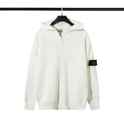 thumbnail for STONESLAND Shidao Zipper Open Chest Vertical Collar Knitted Sweater All-match Simple Senderless Style for Men and Women