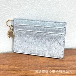 thumbnail for European and American luxury card holders, driver's license holders, mini small wallets, multiple card slots, large capacity zippered card pouch, unique and niche