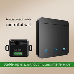 thumbnail for 433 wireless remote control switch 86 type, wireless, wall-mounted switch, dual-control lighting switch, cross-border foreign trade