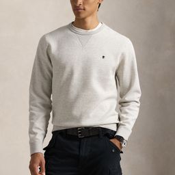 thumbnail for RL Raff pony standard thin crew neck sweatshirt men's pure cotton long-sleeved sweatshirt top autumn and winter embroidered couple pullover