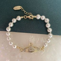 thumbnail for Xijia classic Saturn pearl bracelet high quality diamond star pendant Internet celebrity simple personality hot selling hand jewelry