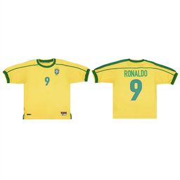 thumbnail for Uniforme de futebol retrô número de estrela Argentina França Espanha Inglaterra Brasil Portugal Itália réplica