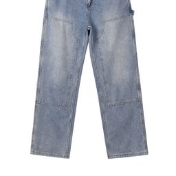 thumbnail for 2023 new national fashion vintage washed B0 style loose jeans American logging daddy pants