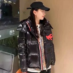 thumbnail for 2023 winter new m fashion down jacket men&#039s and women&#039s short detachable hooded white duck down bread down jacket