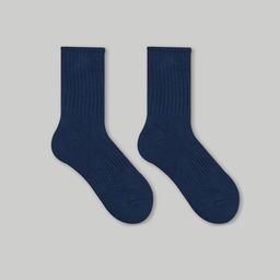 thumbnail for Solid Color Towel Bottom Thickened Socks Autumn and Winter Simple Stockings Black and White Casual Sports Mid-Calf Socks for Men and Women Factory Wholesale