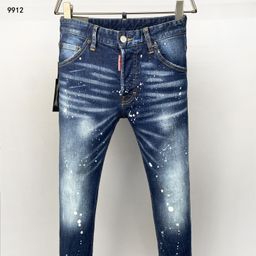 thumbnail for D2-2 High-End Version Cross-Border American Street Hip-Hop Fashion Ripped High-Street Slim-Fit Pants with Regular Fit, 24-Hour Shipping