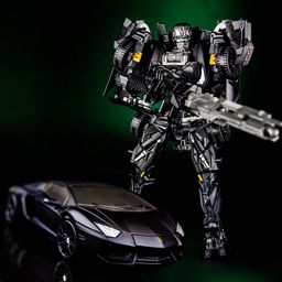 thumbnail for Ku Bianbao KBB6654 Dark Edition Confinement Transformation Toy LP700 Rambo Car Robot Children&#039;s Model
