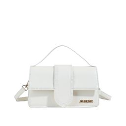 thumbnail for Hand-held small square bag women's new French high-end flap solid color trendy fashion crossbody bag