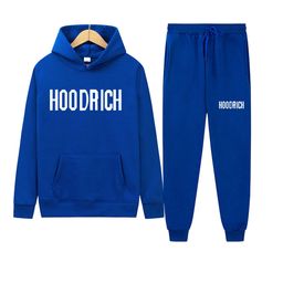 thumbnail for Amazon AliExpress HOODRICH letter printed hooded sweater suit suit leisure sports suit manufacturer