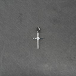 thumbnail for Cross women's necklace shiny titanium steel necklace birthday blessing gift Japanese and Korean white collar business pendant