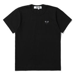 thumbnail for Heyplay Japanese-Style Trendy Brand T-Shirt Peach Heart Unisex Round Neck Pure Cotton Short Sleeve Solid Color Embroidery Bright Red Couple Style