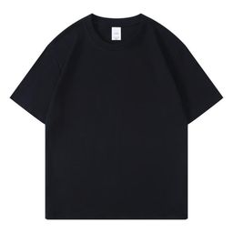 thumbnail for 180 grams of cross-border popular cotton men's and women's T-shirts, custom seamed, combed, tightly spun, blank version, loose short sleeves