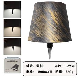 thumbnail for Wine Bottle Stopper Lamp Cross-Border Led Bar Restaurant Atmosphere Table Lamp Outdoor Camping Style Table Decoration Rechargeable Wine Head Night Light