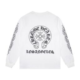 thumbnail for Cross-border fashion brand Chrome Heart Croling long sleeve T-shirt round neck men's and women's versatile spot wholesale