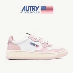 thumbnail for AUTRY ~ Genuine Leather White Shoes Women&#039s Color Matching Casual Board Shoes Men&#039s ins Fashion All-match Trendy Women&#039s Shoes Lace-up Sports Style