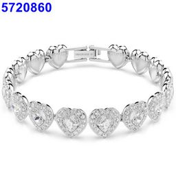 thumbnail for Shijia Roman Jewelry Una Series Necklace Set Crystal Inlaid Round Cut Dazzling Charm Bracelet Niche