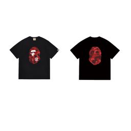thumbnail for Cross-Border Japanese Trendy Brand Short-Sleeve T-Shirt with Monkey Camouflage Print, Summer Couple Casual Sports Half-Sleeve, One-Piece Dropshipping
