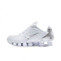 thumbnail for Shox Series Air Column Outdoor Sports Shock-Absorbing Low-Top Casual Urban Commuting Running Shoes for Men and Women Liquid Silver