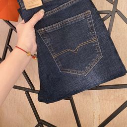 thumbnail for Ds # High-End European Men&#039;s Jeans with Embroidery, All-Season Nostalgic Stretch Washed Slim Straight Men&#039;s Long Pants