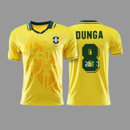 thumbnail for Uniforme retrô de futebol da Copa do Mundo da seleção nacional, réplica nostálgica clássica, versão tailandesa, uniforme de treinamento de jogo, manga curta