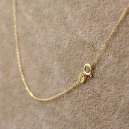 thumbnail for 18K gold necklace women's O-shaped chain AU750 clavicle chain plain chain gold wild flash O-word chain live wholesale