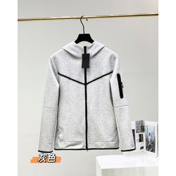 thumbnail for Jaqueta Masculina 490 de Primavera e Outono 2024 Casual Esportiva de Algodão com Camada de Ar e Capuz com Zíper Cardigan.