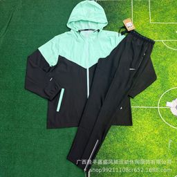 thumbnail for Wholesale shorts men's breathable woven sports cropped pants sports student track and field training running fitness quick-drying suit men