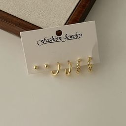 thumbnail for Set of 6! Shopkeeper super push! Exquisite suit Earrings Niche Design Sense Earrings for Women High-end Sense Earrings for Women