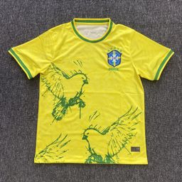 thumbnail for Camisas da Copa do Mundo Brasil Itália Argentina Portugal Palestina Versão de Torcedor Uniformes de Futebol