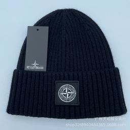 thumbnail for Foreign Trade Winter Cold Hat Men&#039s Fashionable Knitted Hat Thickened Warm Baotou Hat All-match Turn-up Wool Hat for Women