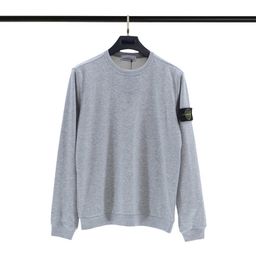 thumbnail for Cross-Border Stone 24Ss Stone Compass Badge Basic Pullover Functional Casual Men&#039s and Women&#039s Round Neck Sweatshirt Island