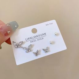 thumbnail for Set of 6! Shopkeeper super push! Exquisite suit Earrings Niche Design Sense Earrings for Women High-end Sense Earrings for Women