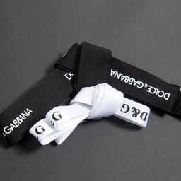 thumbnail for 专柜奢侈品大牌黑色荔枝纹特种纸D&G不带绳折叠盒现货可加印LOGO