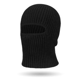 thumbnail for Autumn and winter wool thread retro balaclava men's and women's knitted windproof face shield warm overlay cold hat cross-border