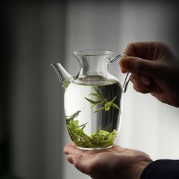 thumbnail for Imitation Song beauty teapot high value tea set with filter household teapot electric ceramic stove high borosilicate glass green teapot