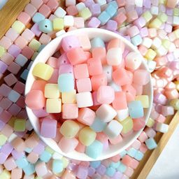 thumbnail for Translucent Acrylic Jelly Square Beads DIY Accessories Mobile Phone Chain Car Pendant Square Scatter Beads