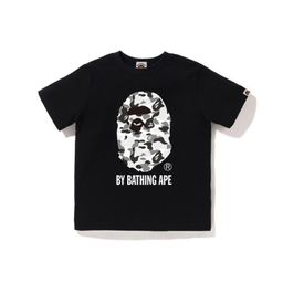 thumbnail for Cross-Border Children's Clothing Summer Bape Camouflage Big Monkey Children's Summer Wear Unisex Cotton Short-Sleeve T-Shirt Baby Ape Head Design